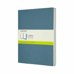 Notesbog Moleskine cahiers xl briskblue journal p 19x25cm
