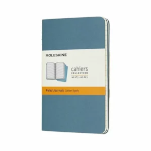 Notesbog Moleskine cahiers pocket briskblue journal r 9x14cm