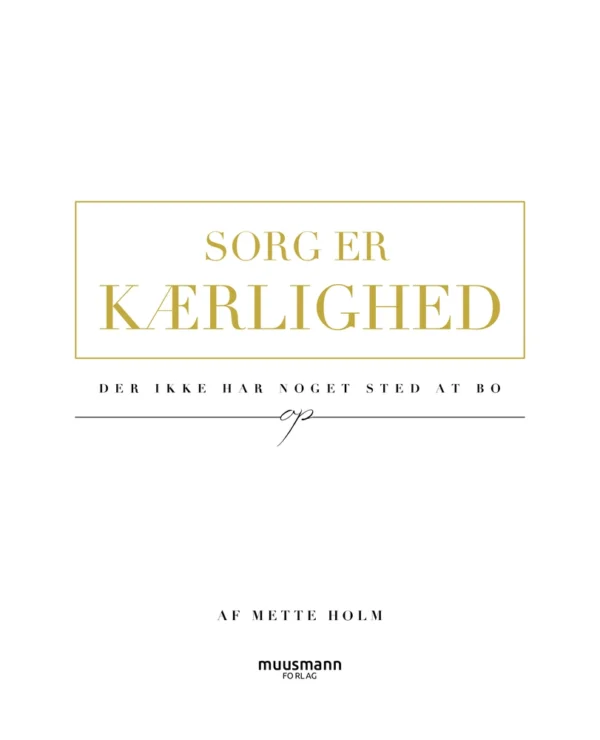 Sorg er kærlighed